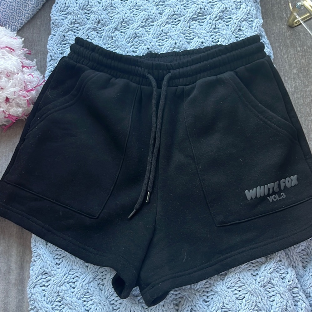 White Fox Offstage Lounge Shorts Black XS